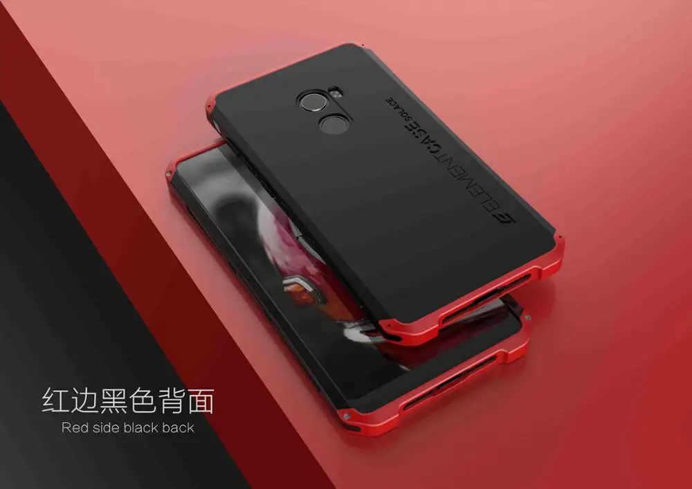 Для Xiaomi Mi Mix 2 Чехол с алюминиевой металлической рамкой и пластиковой задней крышкой для Xiaomi Mi Mix 2 Capa Fundas - Цвет: L