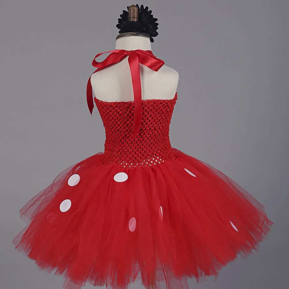 Платье принцессы с юбкой-пачкой милый комплект одежды в горошек для девочек