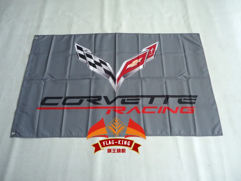 Флаг CORVETTE 3ftx5ft баннер 100D полиэфир флаг металлические втулки 90x150cm|corvette flag|polyester