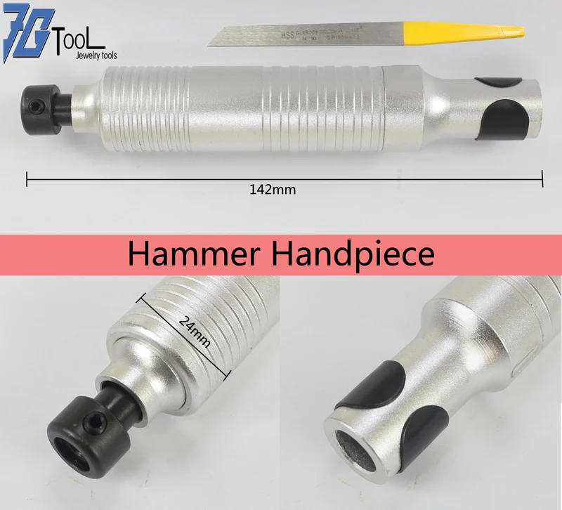 hammer handpiece Поворотный быстросменный наконечник гибкий вал 2,35 мм хвостовик инструмент для Foredom T30 держатель ножа ручной инструмент - Цвет: hammer handpiece