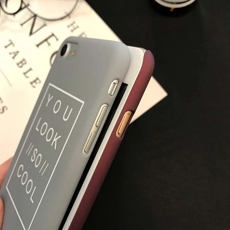 You Look So Cool чехол для телефона iPhone X XR XS Max 5 5S SE 6 6S 7 8 Plus полупакет жесткий пластиковый