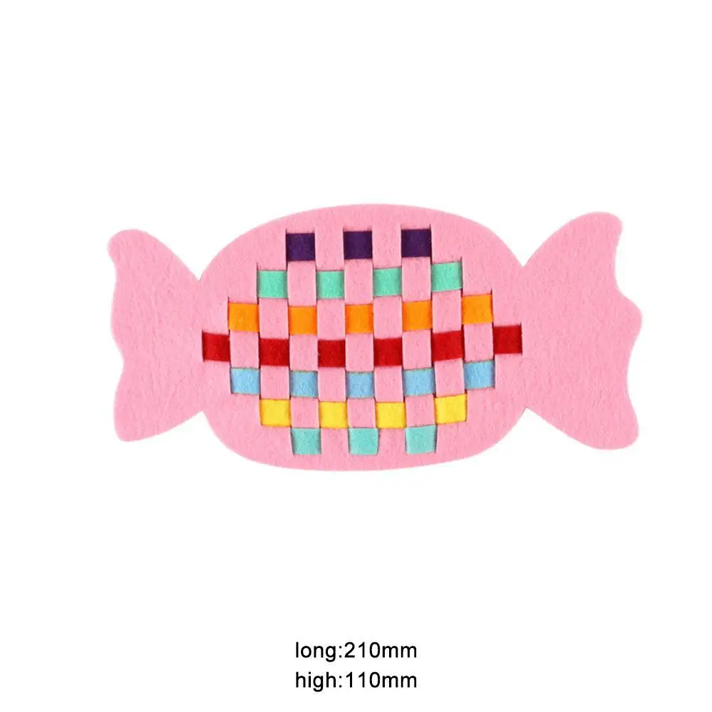 

1 Pc Creative Kindergarten manual Diy Weave cloth Early Learning Education Toys Teaching Aids Math Toys Hand woven toy