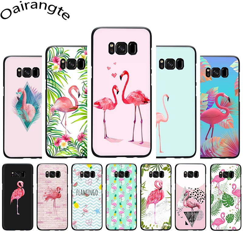 Летние Фламинго любовь мягкий чехол для телефона Samsung S6 S7 Edge S8 S9 10 Plus S10e Note 8 9 M10 M20 M30