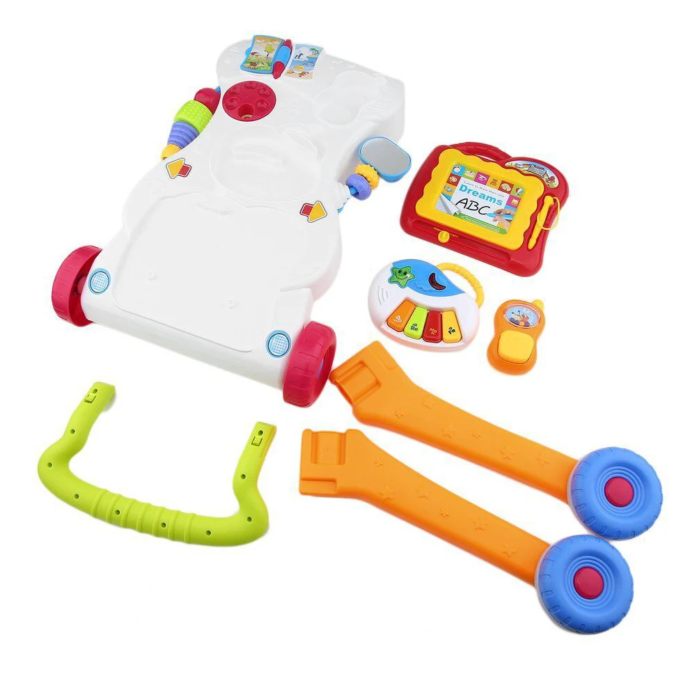 

Baby Stroller Music Walker Toy Anti-rollover Learning Walking Infant Trolley baby walker baby care Educational Toys music toys