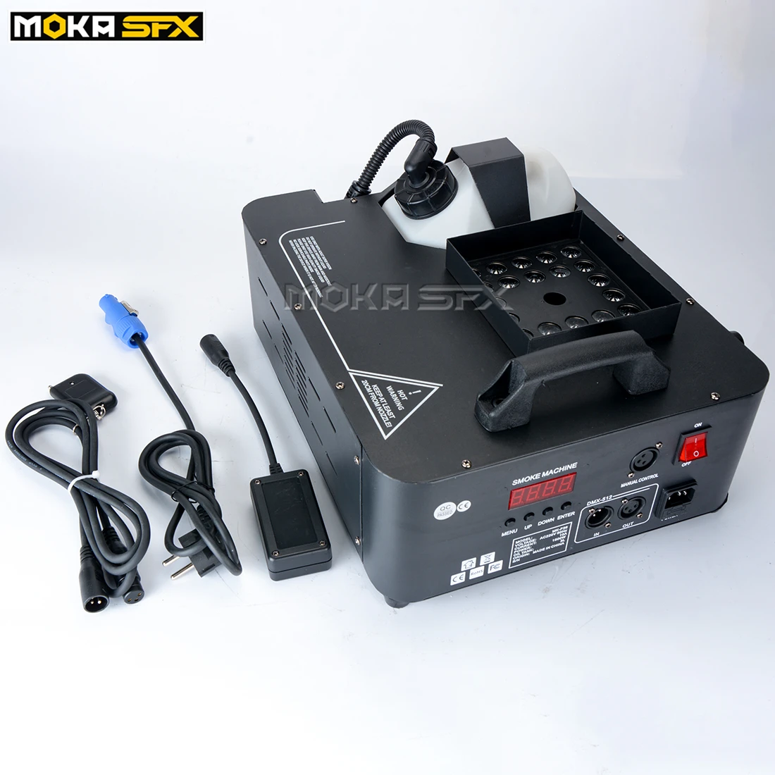 1500 Вт Светодиодная противотуманная машина DMX512 дымовая лучшая для свадебных