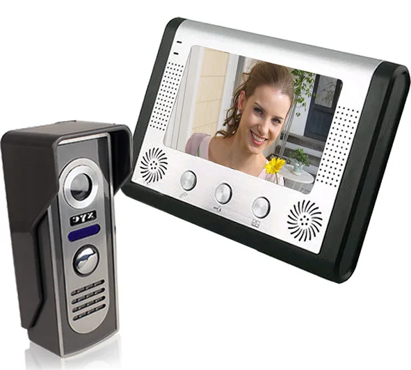 7inch handsfree LCD color video door phone system for villa