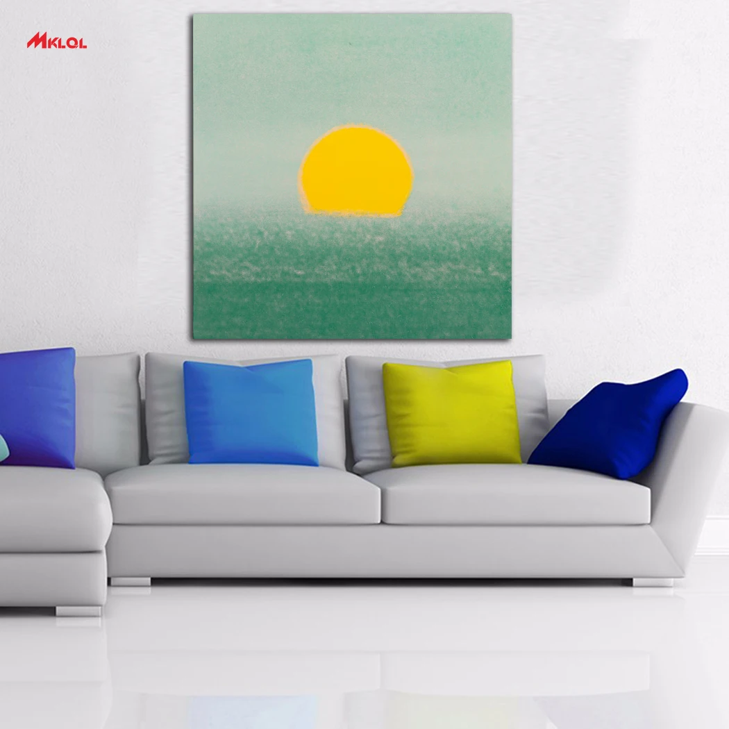 Картина маслом Восход на море настенная живопись рисование холсте домашний