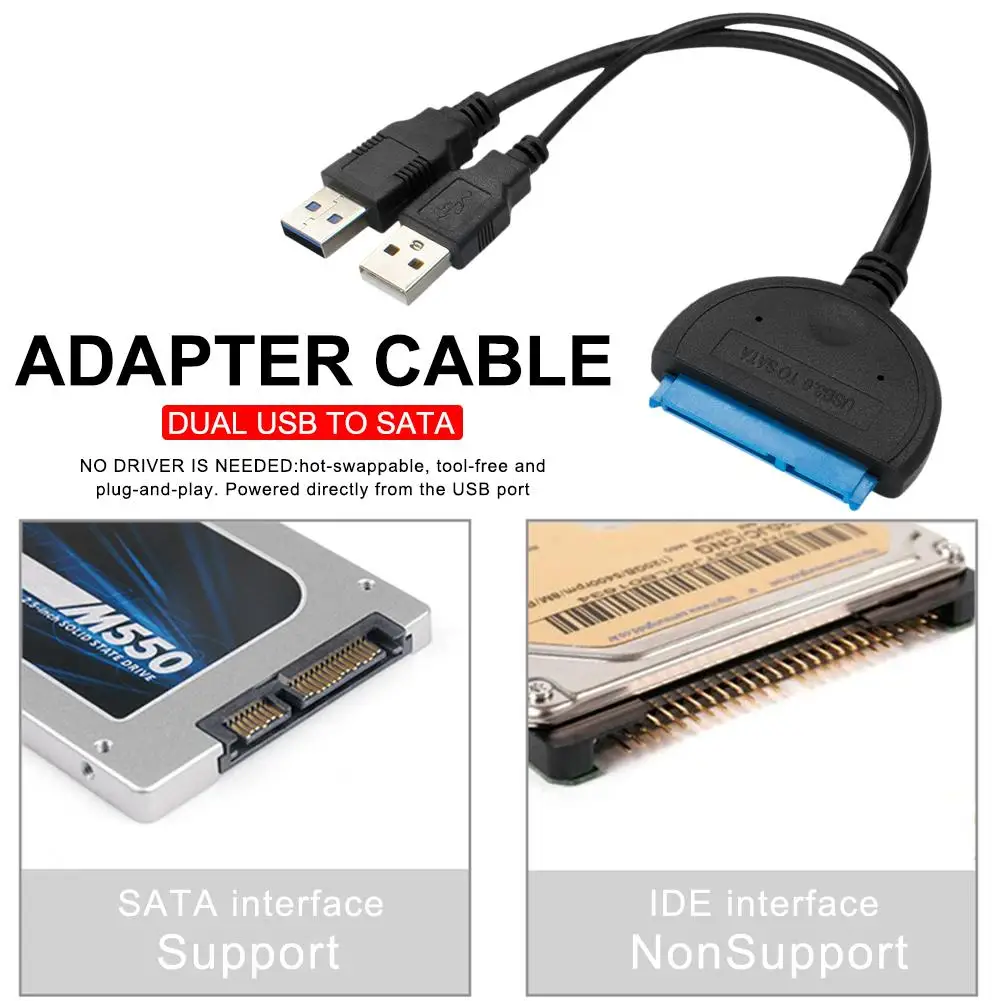 Кабель адаптер USB 3 0 к Sata внешний для жесткого диска 2 5 дюйма кабель конвертер