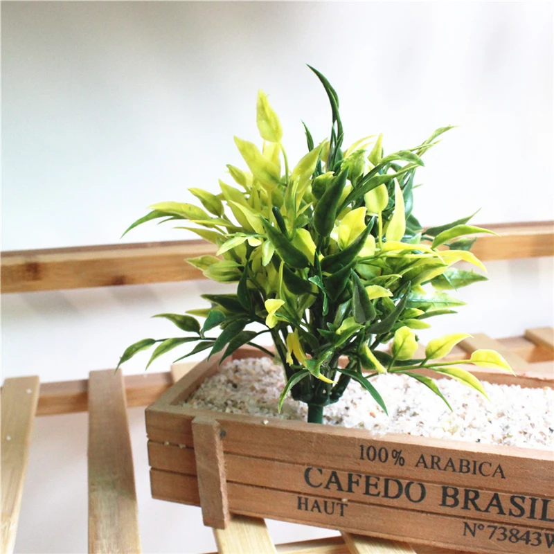 

1 Pc Artificial Simulation Green Plant Flolia Convallariae Grass Plants Home Decoration Accessories Plastic Fake Plants