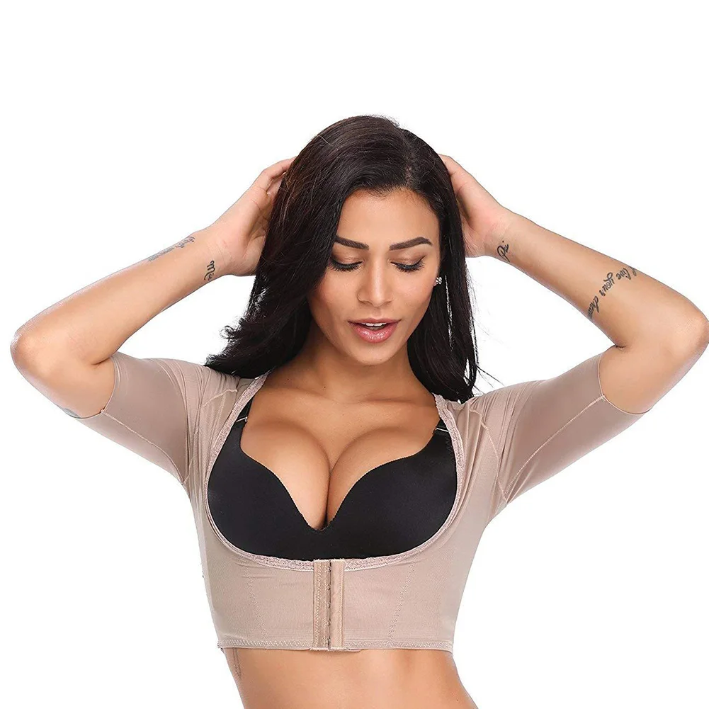 Women Arm Shaper Body Slimmer Compression Sleeves Posture Corrector Upper Shapewear XRQ88 | Женская одежда