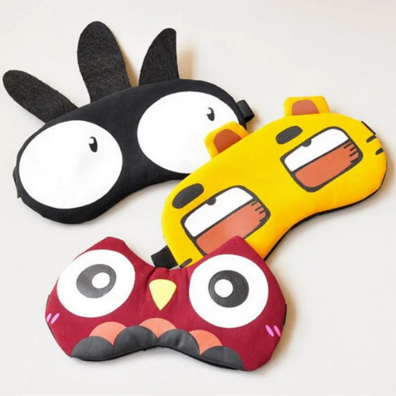 

Cartoon Sleeping Eye Mask Travel Relax Sleeping Aid Shading Eyepatch Eye Cover Cotton Cloth Eyeshade