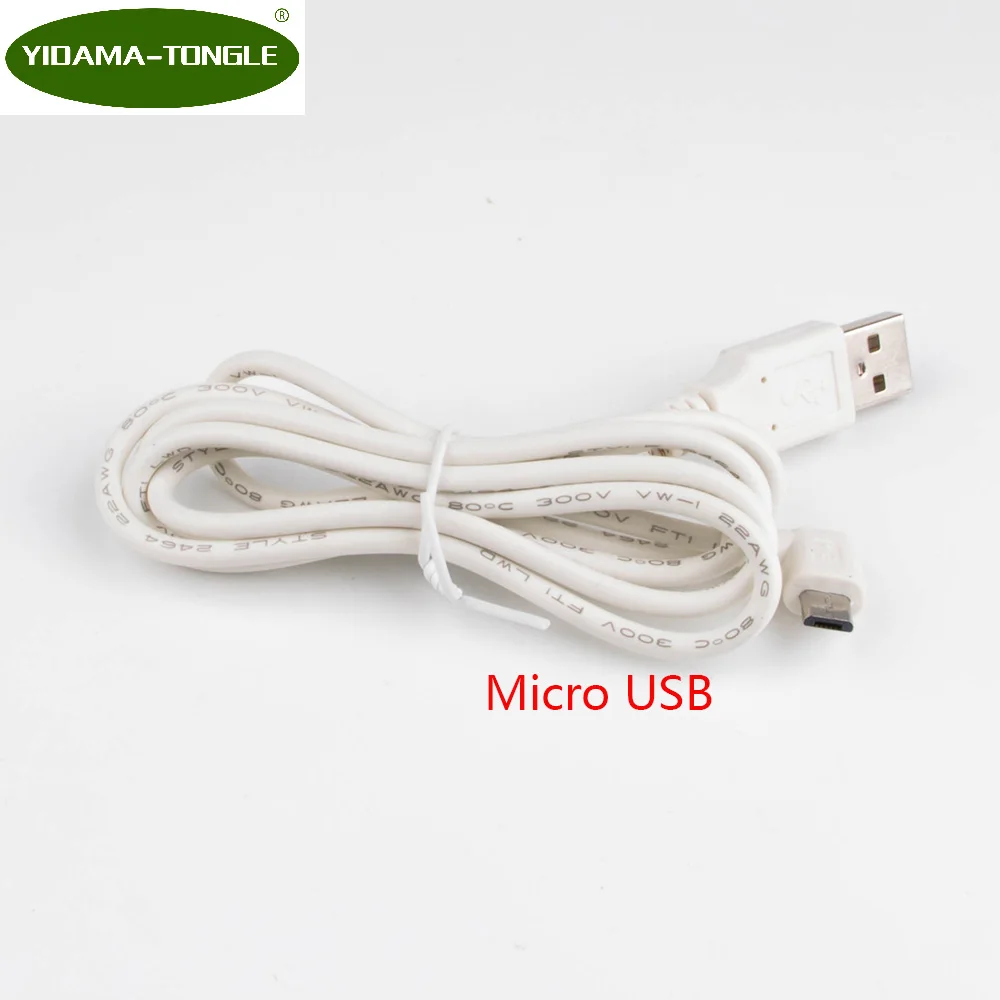 Штекер питания постоянного тока преобразователь USB в Micro L образный белый