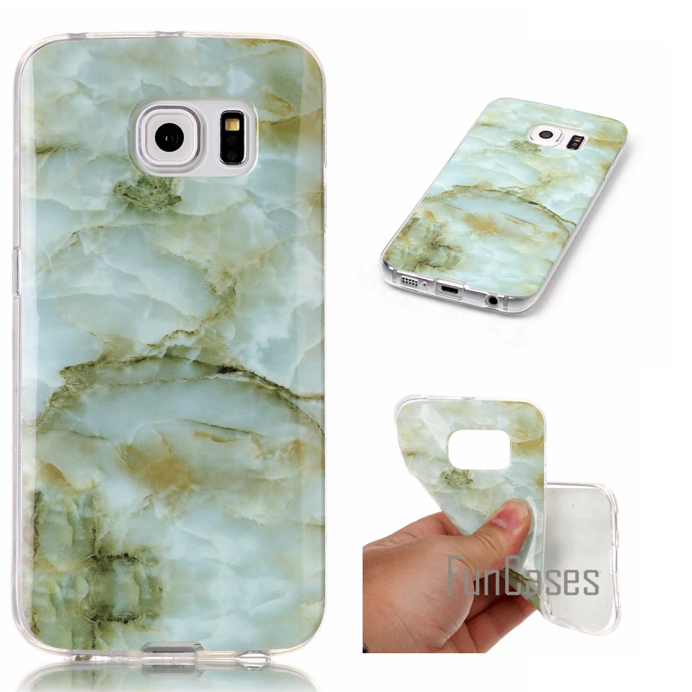 ТПУ Мрамор вены чехол для Coque Samsung Galaxy S6 Edge g9250 G925F 5.1 дюймов SM телефон semsung Роскошные