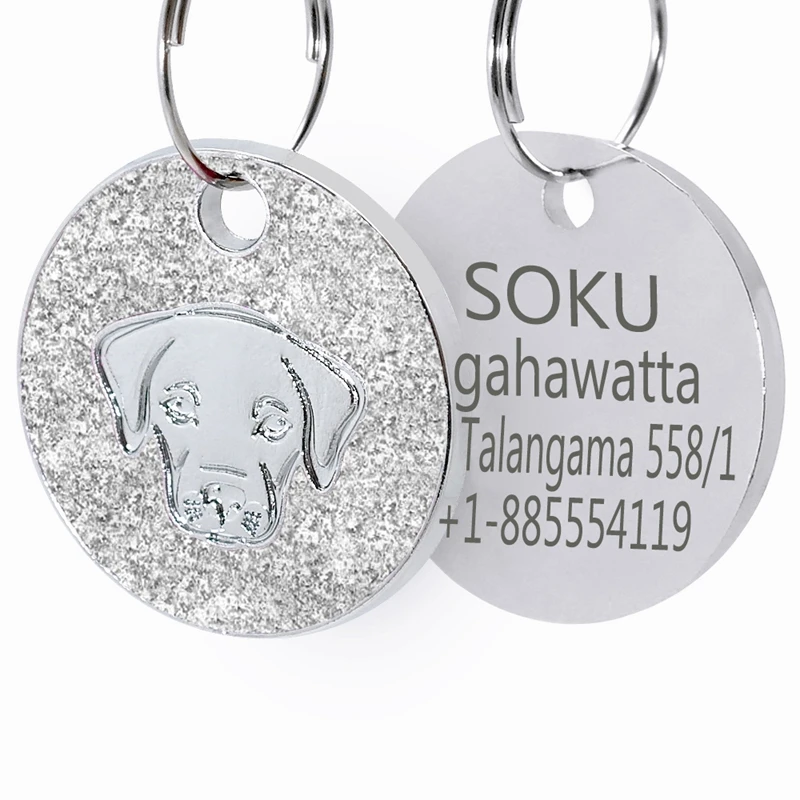 Персональный Лабрадор в милом стиле из нержавеющей стали идентификационные