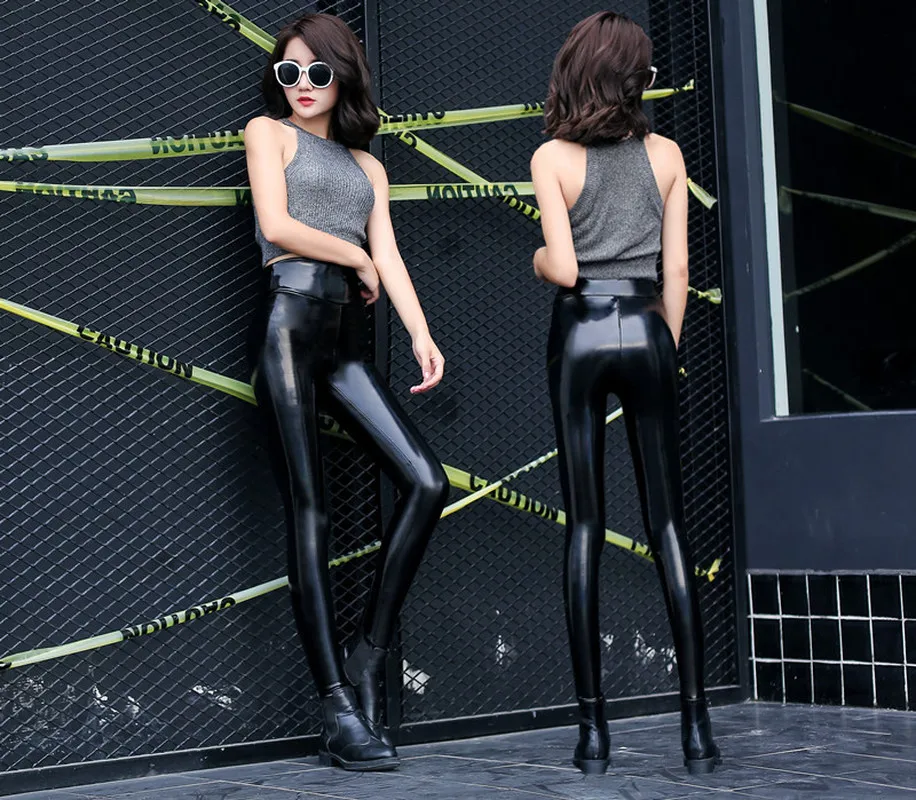 Женские разноцветные леггинсы с высокой талией черные облегающие длинные штаны