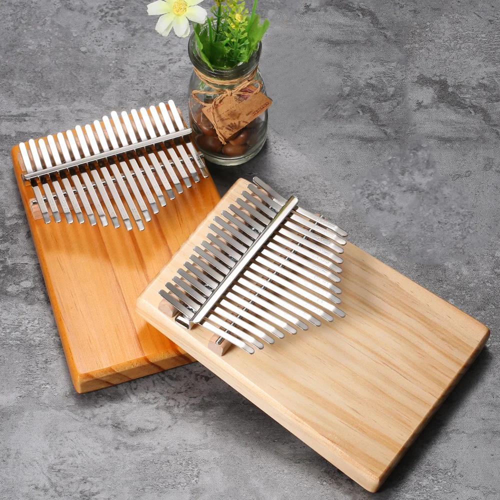 17 клавиш Kalimba Mbira Карманный музыкальный инструмент Пальчиковое пианино