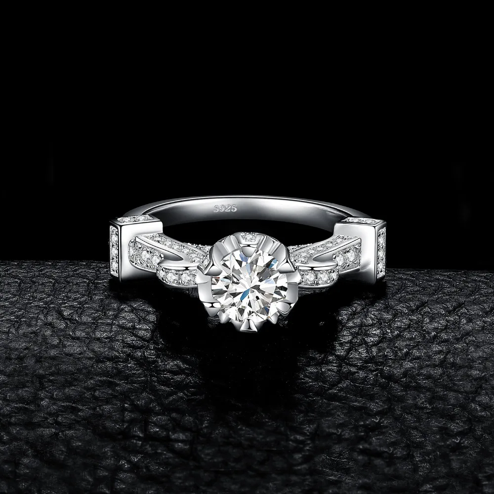 JewelryPalace архитектура 1.4ct кубического циркония Solitaire обручение кольцо 925 пробы
