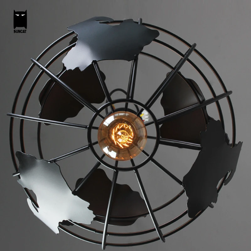 Белая черная железная земля подвесной светильник современный скандинавский