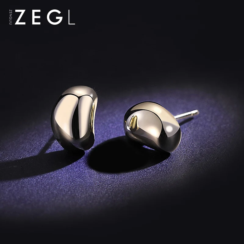 Женские серьги-гвоздики ZEGL sleep простые маленькие серьги для ногтей в форме кости |