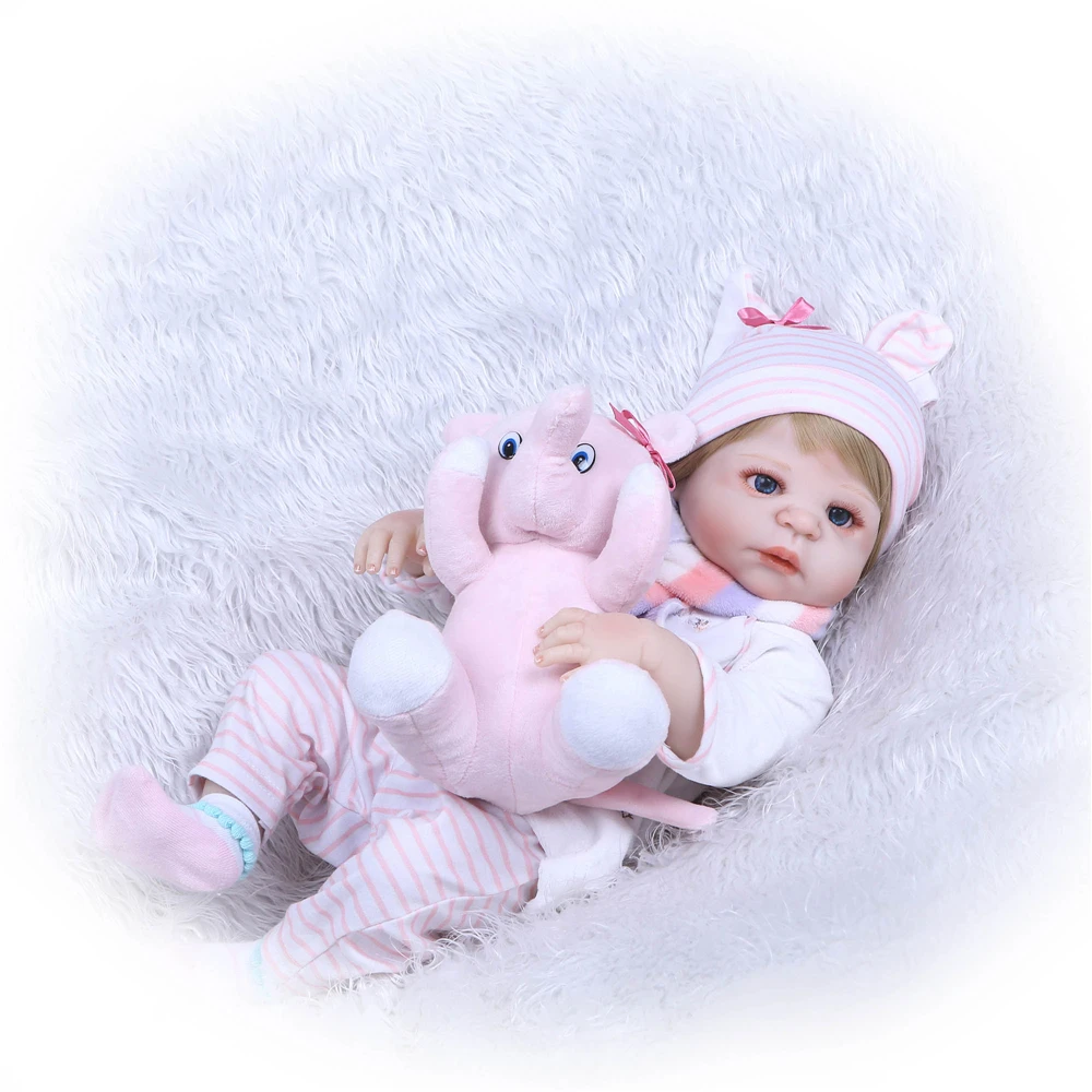 Настоящие силиконовые куклы для новорожденных девочек 23 &quot57 см NPK bebes reborn menina