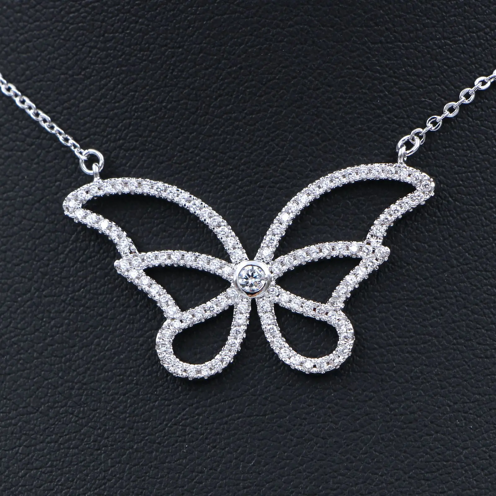 HeeZen роскошное ожерелье с подвеской-бабочкой и кубическим цирконием