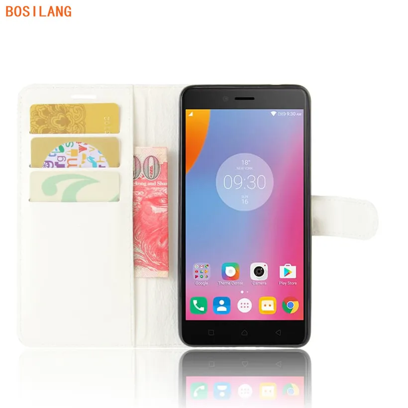 Кожаный чехол-бумажник для Lenovo K6 NoteBosilang Lychee | Мобильные телефоны и аксессуары
