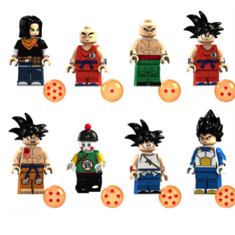 Одиночная Продажа Dragon Ball Z Son Goku Krillin Vegeta Jiren Toppo Janemba Ephesians трусы строительные блоки