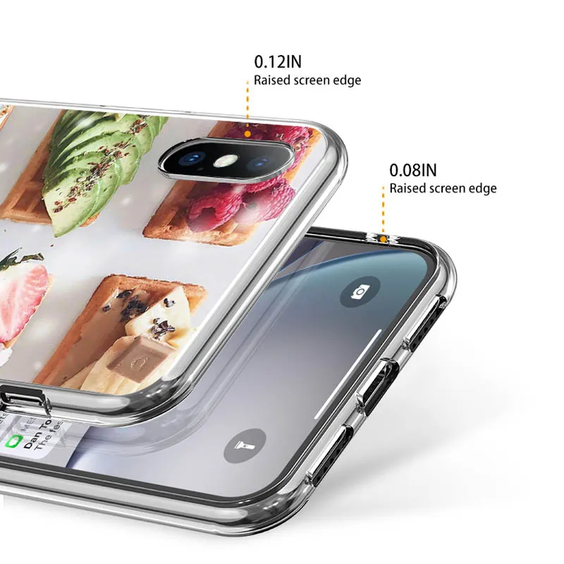 Чехол USLION для iPhone X XS XR Xs Max прозрачный мягкий чехол-накладка из ТПУ с принтом