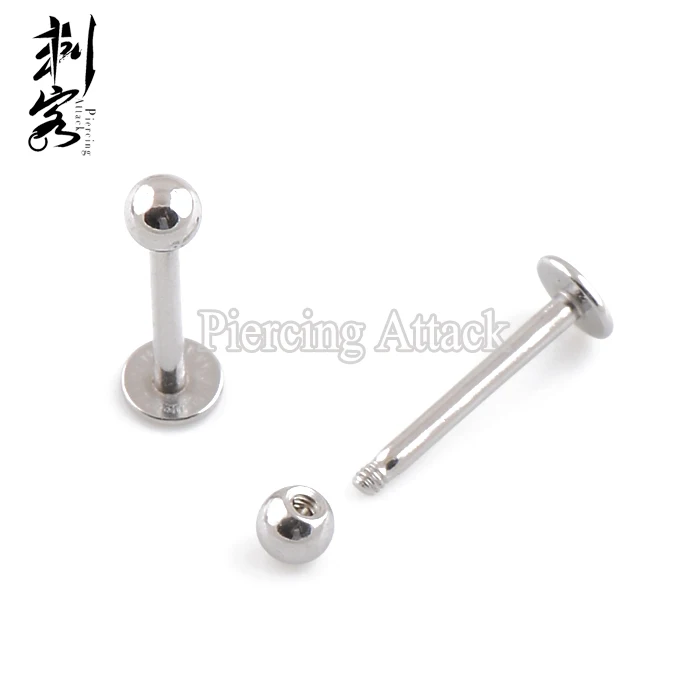 Хирургическое стальное кольцо для пирсинга губ 16 калибра набор из 100 шт.