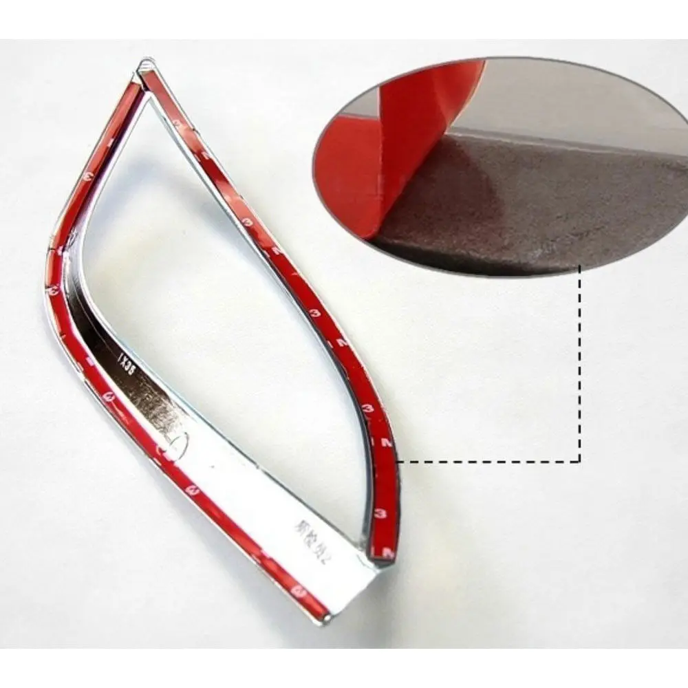 ABS 2 шт. хромированный задний противотуманный фонарь Крышка лампы отделка рамка