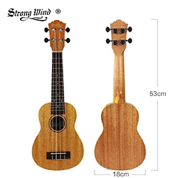 Сильный ветер сопрано концертная укулеле для детей 21/23 дюймов Ukelele 4 нейлоновые струны Guitarra Гавайская гитара из розового дерева Гавайская гитара с сумкой - Цвет: Soprano ukulele 21