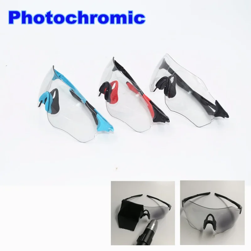 Небесно велосипедные фотохромные поляризованные солнцезащитные очки