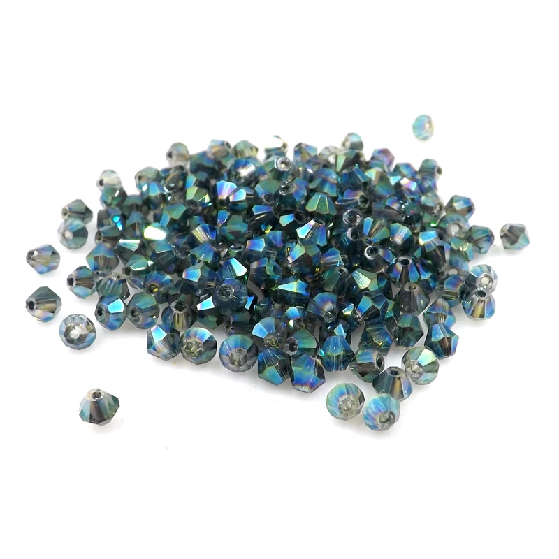 Стеклянные кристаллы двухконусные граненые бусины свободный разделитель бисер