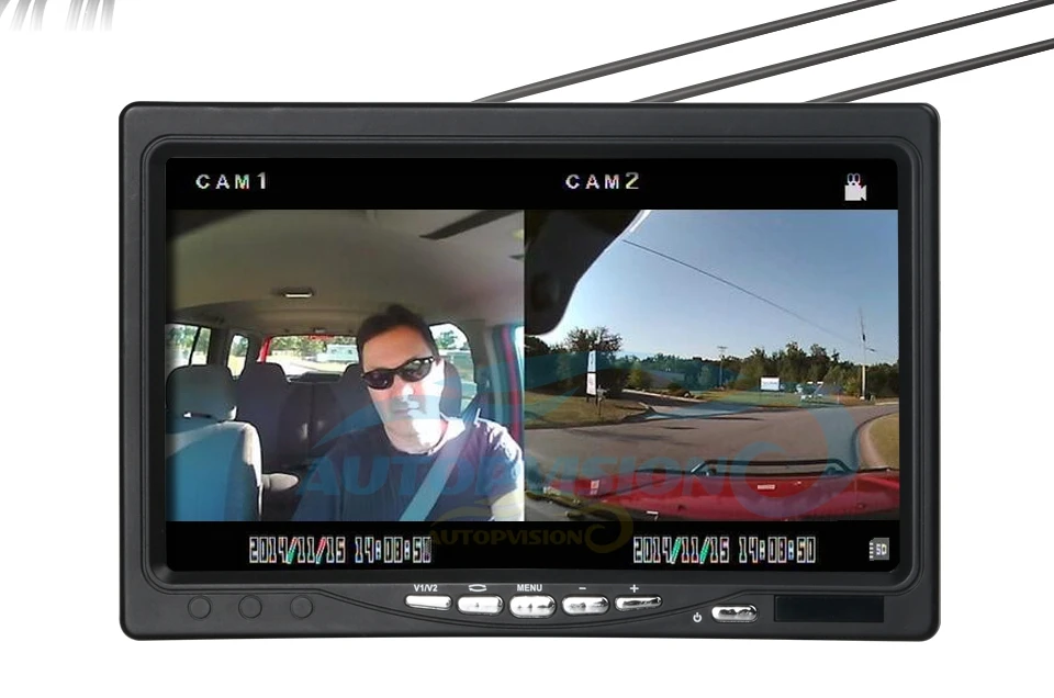 2CH Мобильный DVR+ SD карта видео и аудио рекордер в реальном времени Мини Автомобильный видеорегистратор с дистанционным управлением обнаружения движения для автомобиля такси автобуса