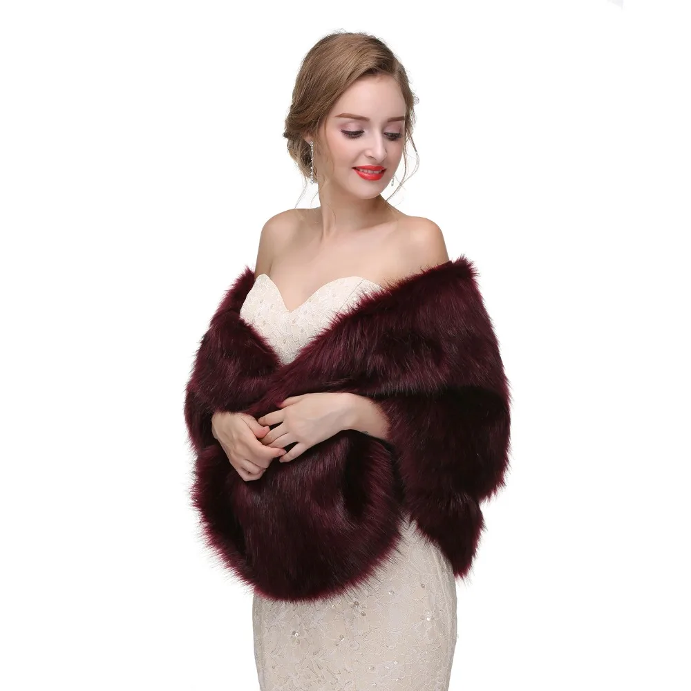 Forevergracedress элегантная мягкая осенне зимняя Свадебная накидка из искусственного