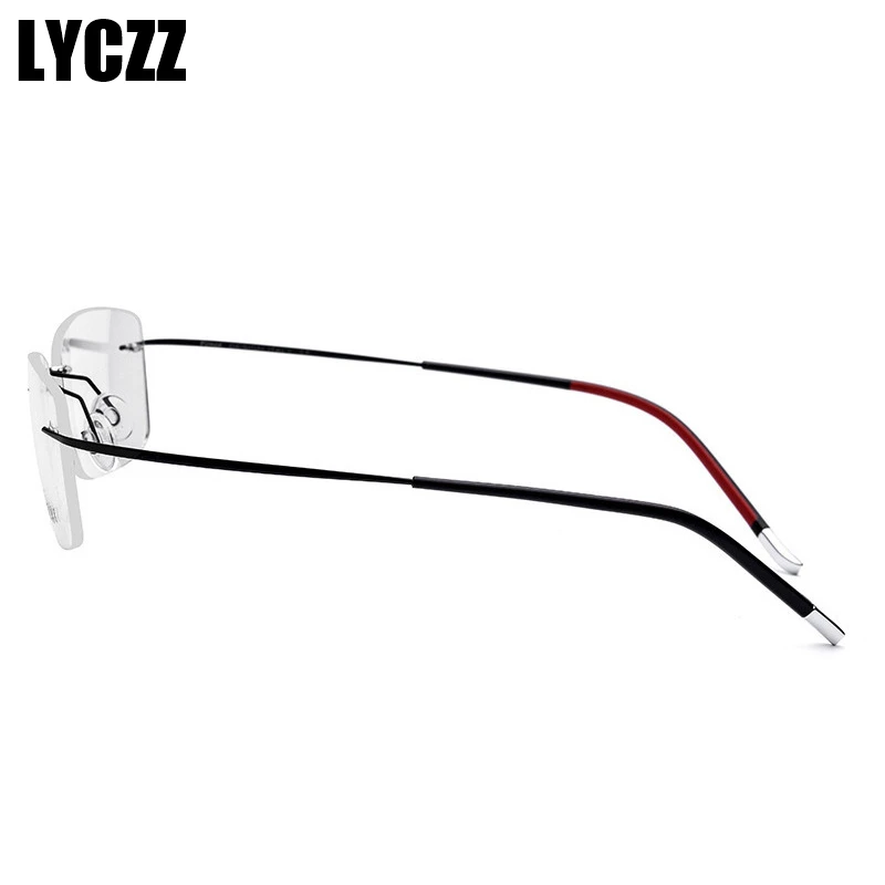 Lyczz выполненные Бизнес очки для близоруких каркасные мужские и женские TR90 ультра