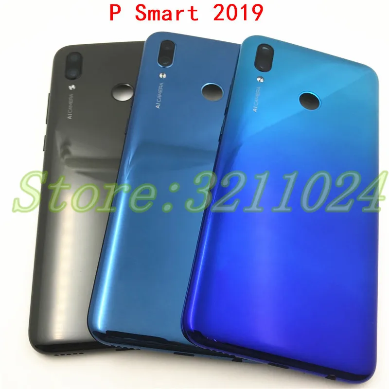 6,21 дюймов для huawei P Smart& P Smart Plus задняя крышка батарейного отсека Корпус+ объектив камеры и кнопка+ логотип