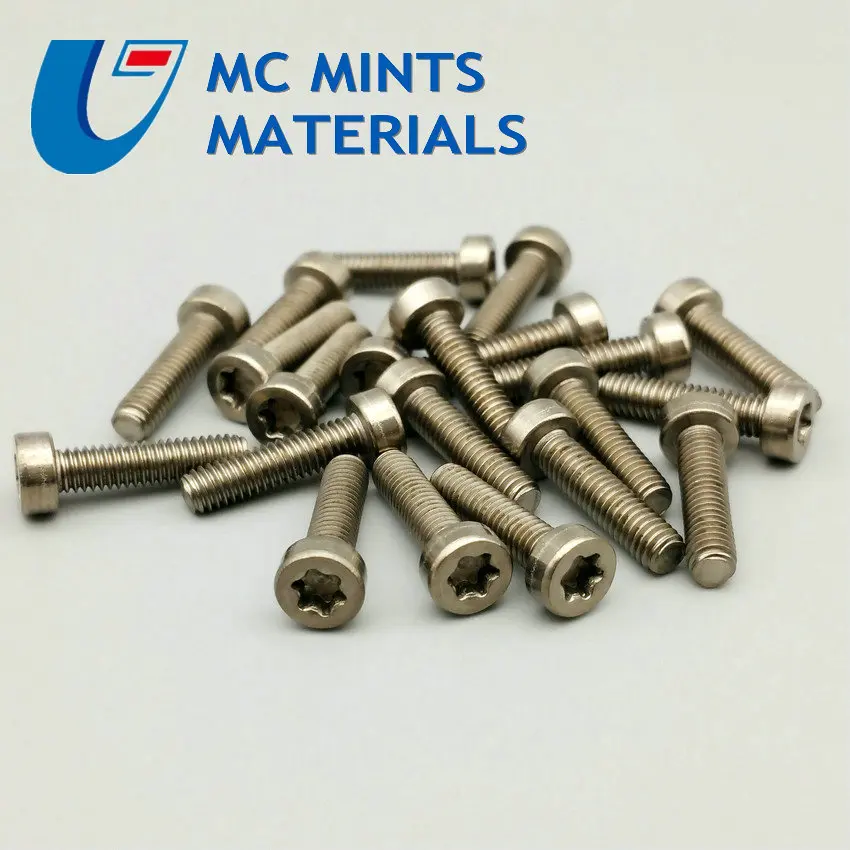 Титановый Болт M3 x5-30mm Ti Болт колонна с накатанной головкой Ti цвет не полированный класс 2 титановый винт Ti крепеж