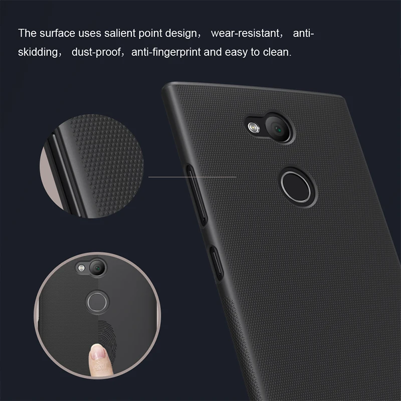 Nillkin простой Чехлы для sony Xperia L2 корпус Пластик твердый переплет сопротивление