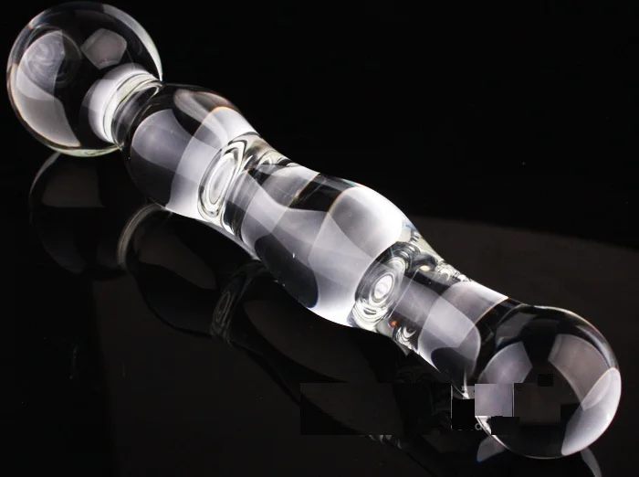 Hot Big Glass Dildo Crystal Penis Double Ended Headed Adult Large Anal Beads Plug Ass Balls Sex toys for women men gay Lesbian|toy electronic|toy