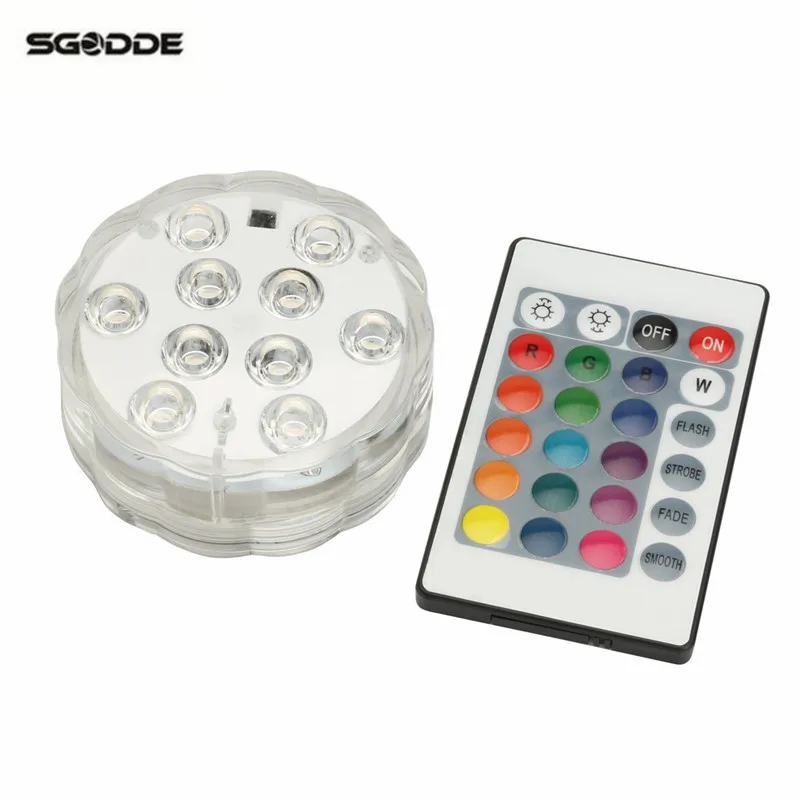 1/2/4 шт. RGB светильник подводный пруд погружной светодиодный Водонепроницаемый