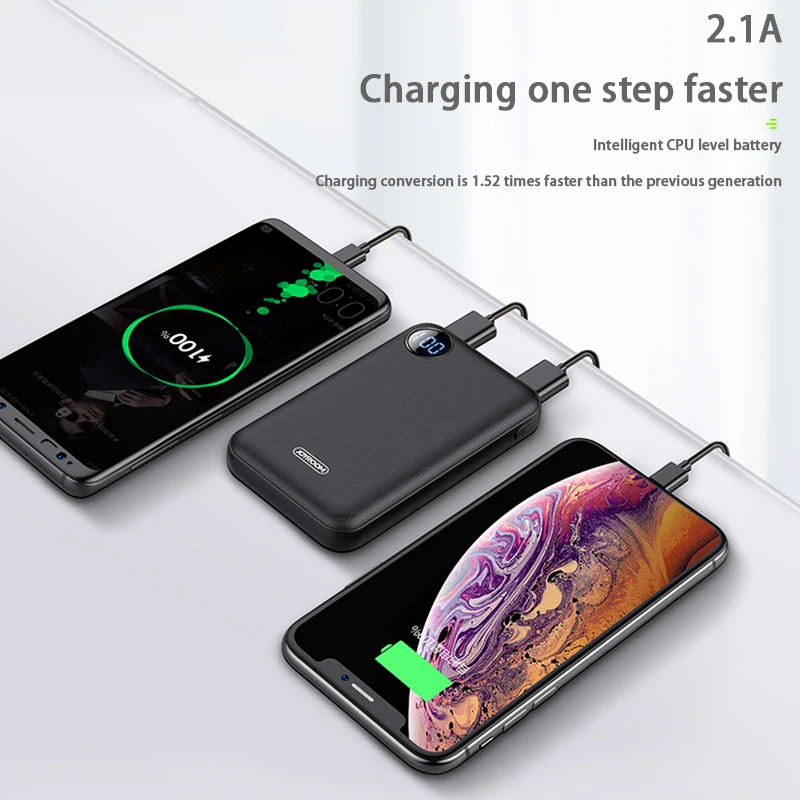 Высококачественный компактный внешний аккумулятор 10000 мАч быстрое зарядное