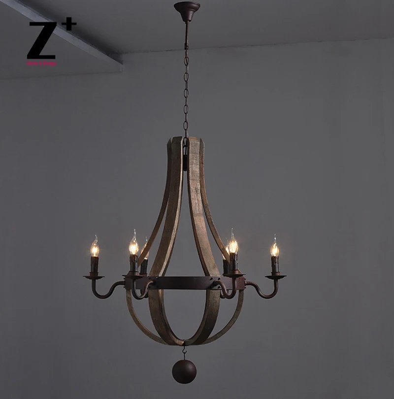 Промышленные винтажные канделябры из кованого железа и металла люстра с 6