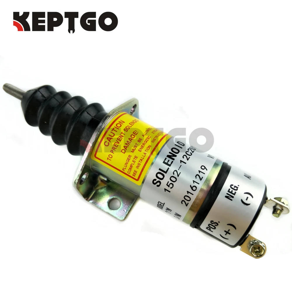 Электромагнитный клапан отключения подачи топлива 1502 12C2U1B2 12V 1500 2013 с 2 клеммами
