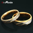 Кольца ELSEMODE из нержавеющей стали марки 316L, ширина 8 мм, для мужчин, женщин, мужчин, пара, золотые, 1 шт.