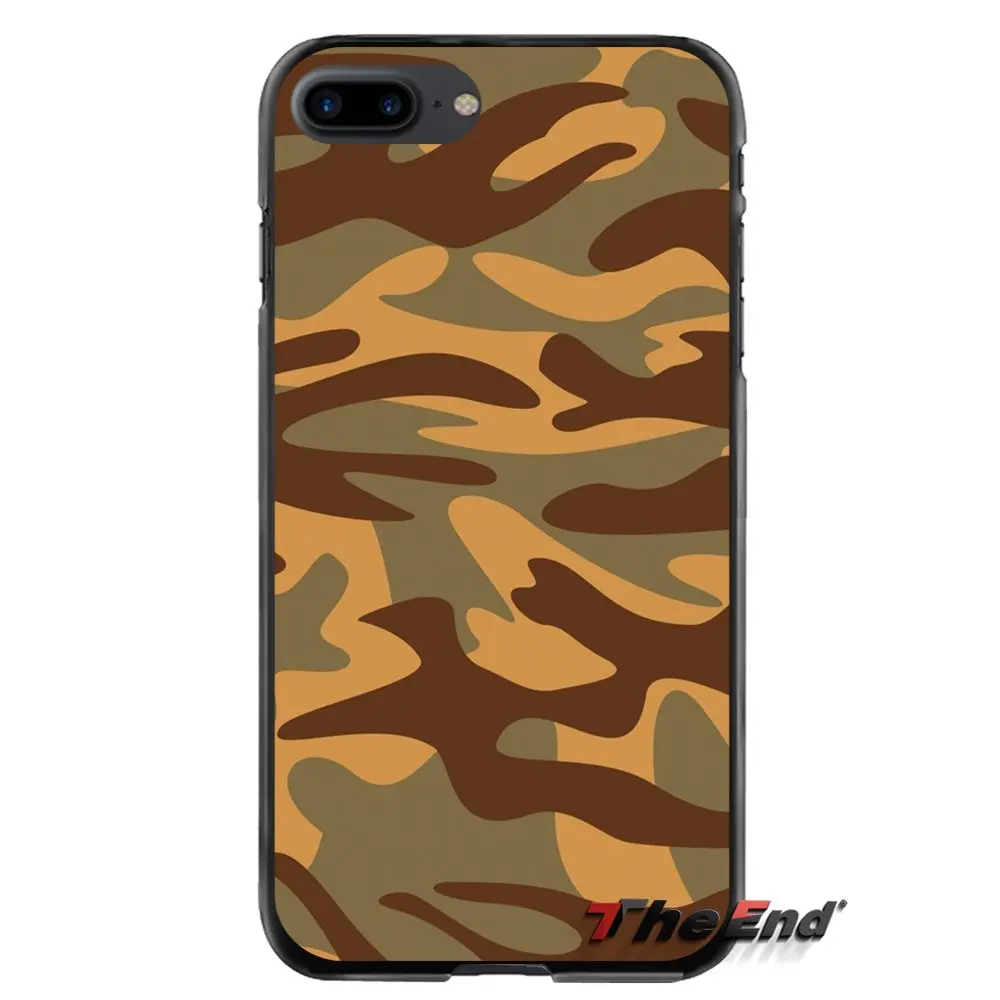 Для Apple iPhone 4 4S 5 5S 5C SE 6 S 7 8 Plus X iPod Touch камуфляж аксессуары телефон