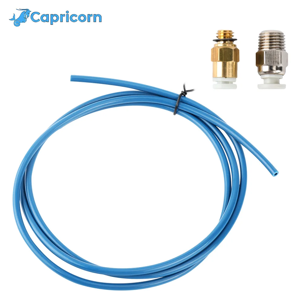 Козерога Bowden PTFE трубка XS Serie 1 м + шт Быстрый фитинг прямой Пневматический Push 75 мм