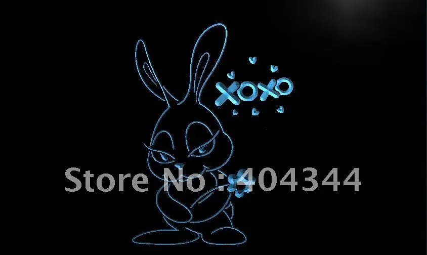 

LK318- Bunny Gift Display Home Decor LED Neon Light Sign home decor crafts