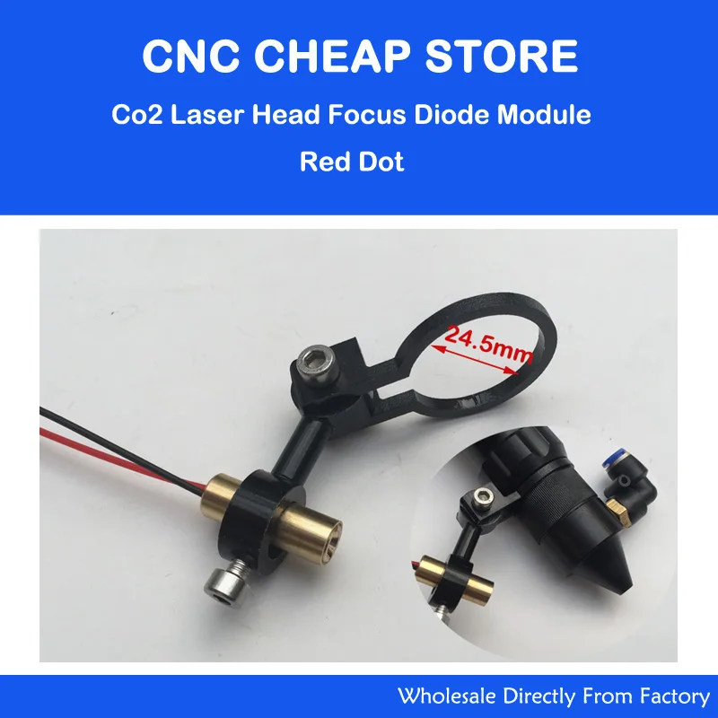 Co2 лазерная режущая головка Фокусировочный диодный модуль положение Красной