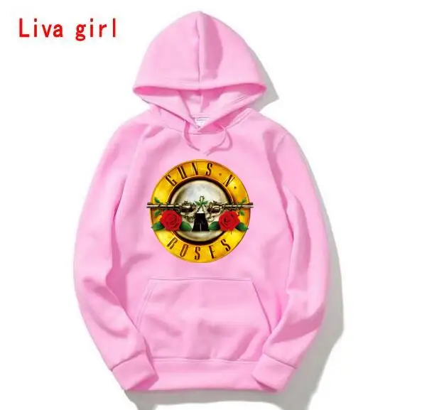 Новый Рок Группа панк пистолет N Rose Толстовка Для мужчин's Fashion Hoodie мужчин хип хоп
